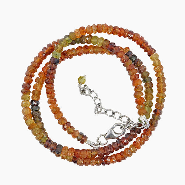Petro Tourmaline Sterling Silver Beads Necklace