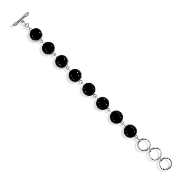 925 Silver Black Onyx Bracelet
