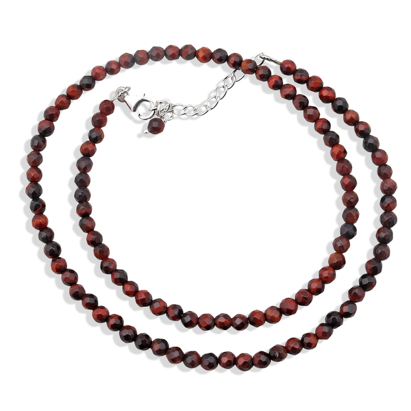 Red Tiger Eye Beads Necklace