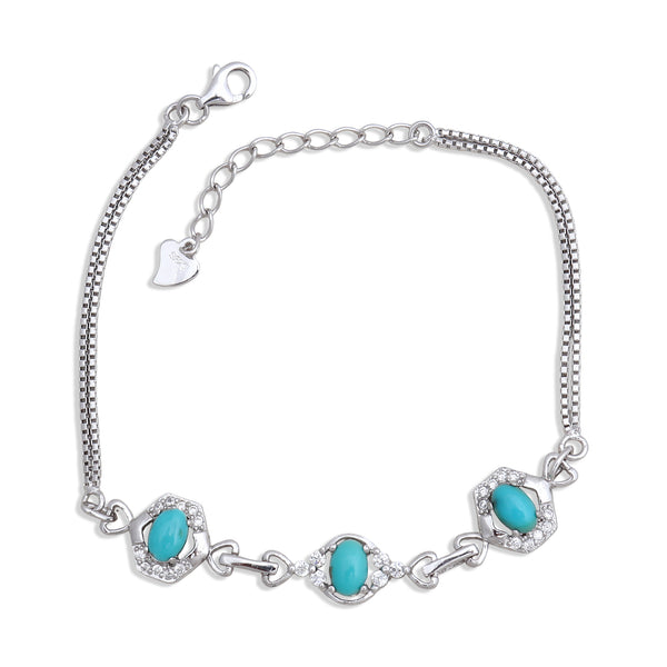 Mexican Turquoise Silver Bracelets