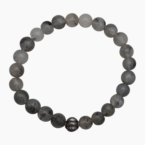 Black Rutile Beads Bracelets