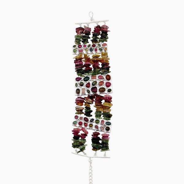 925 Sterling Silver Tourmaline Bracelet