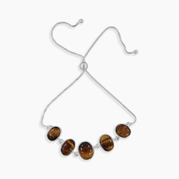 925 Sterling Silver Tiger Eye Bracelets