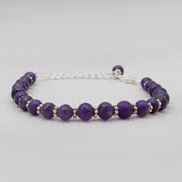 Amethyst Beads Bracelet