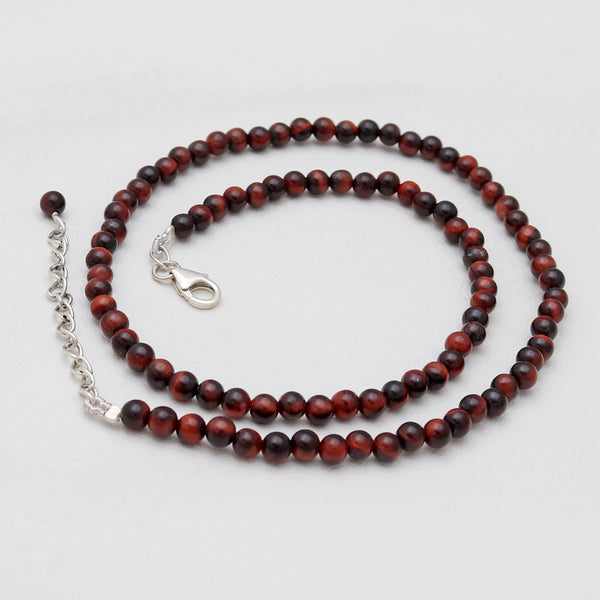 Red Tiger Eye Beads Necklaces