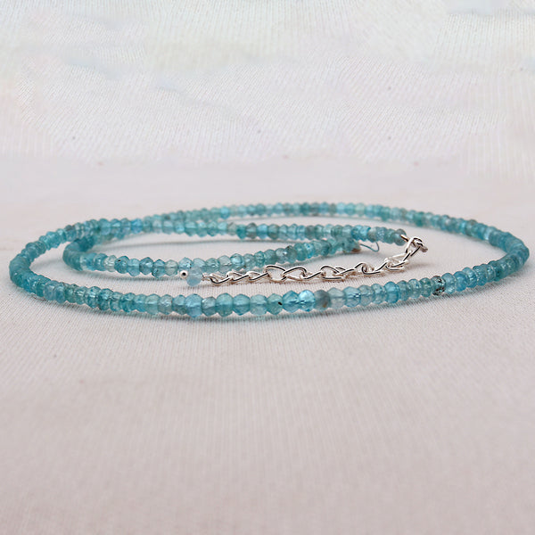Aquamarine Beads Necklace