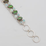 Ethiopian Opal & Ammolite Silver Bracelets