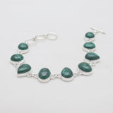 925 Sterling Silver Green Malachite Bracelets