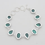 925 Sterling Silver Green Malachite Bracelets