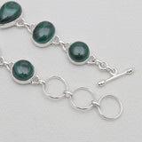 925 Sterling Silver Green Malachite Bracelets