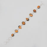 Natural Mustard Jasper Silver Bracelets