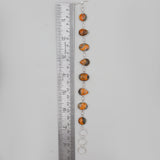 Natural Mustard Jasper Silver Bracelets