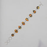 Natural Mustard Jasper Silver Bracelets