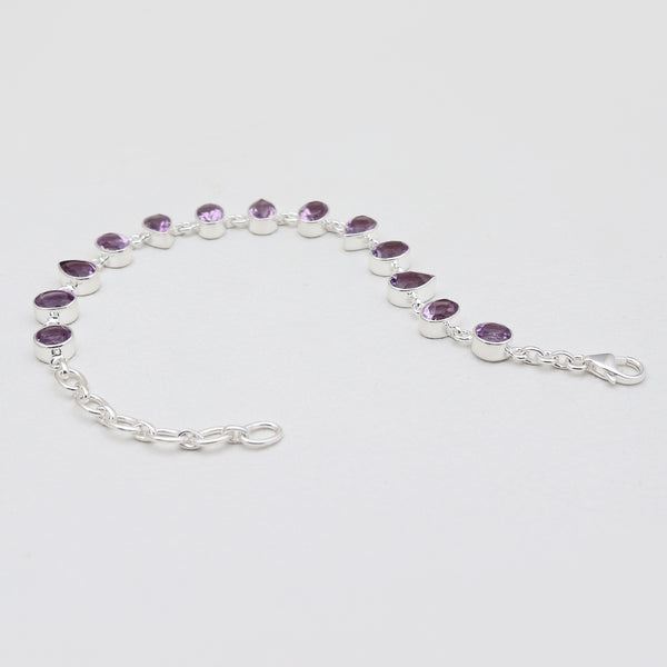 Amethyst Silver Bracelets