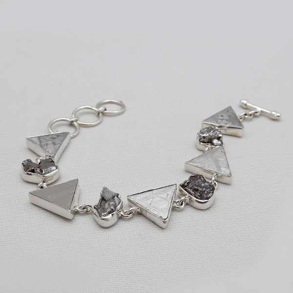 925 Sterling Silver Meteorite Bracelets