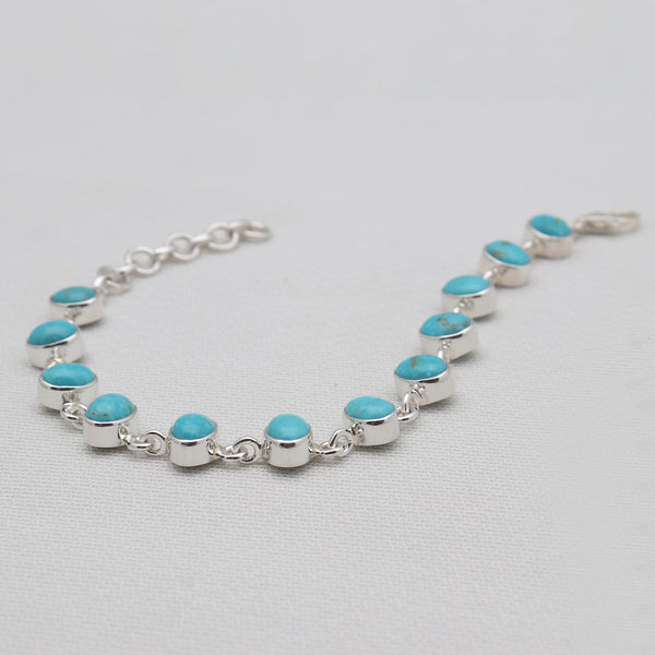Mexican Turquoise Silver Bracelets
