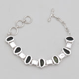 925 Sterling Silver Tabasco Geode Bracelets