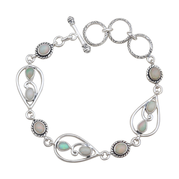 Ethiopian Opal Silver Bracelets