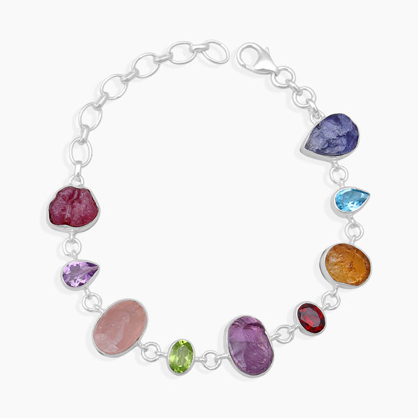 925 Sterling Silver Multistones Bracelets