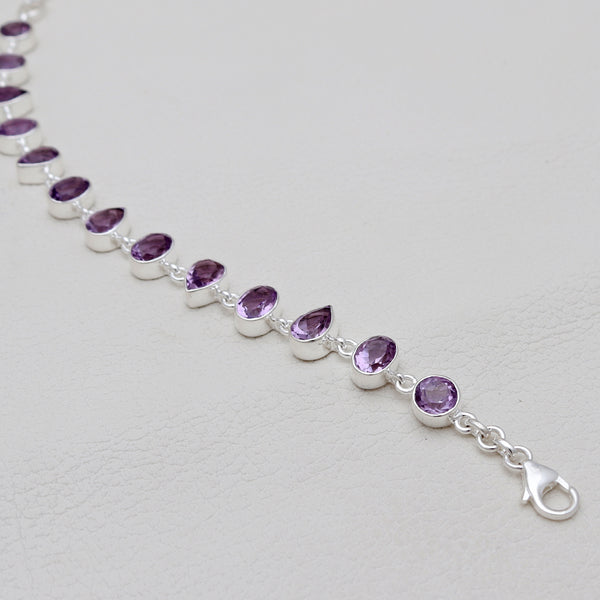 Amethyst Silver Bracelets