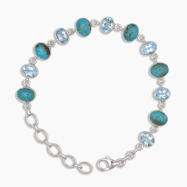 Mexican Turquoise Silver Bracelets