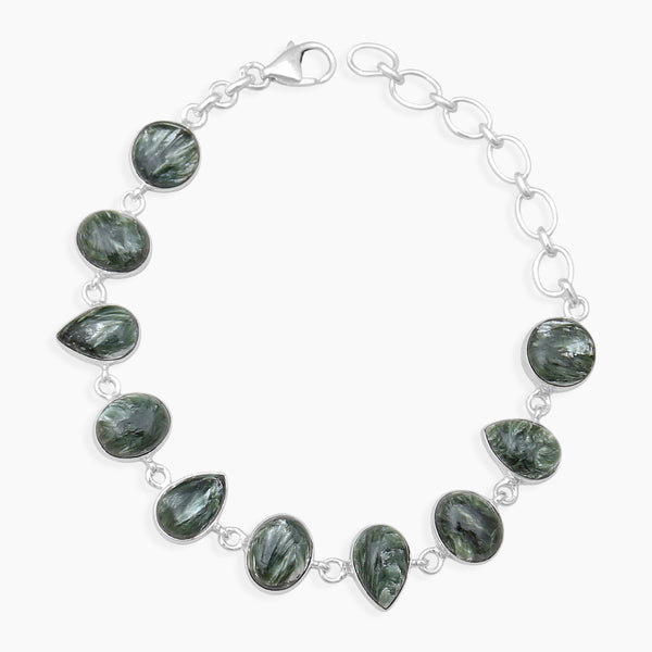 Seraphinite Silver Bracelets