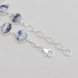 Natural Dendritic Opal Silver Bracelets