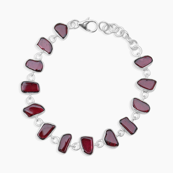 925 Sterling Silver Garnet Bracelets