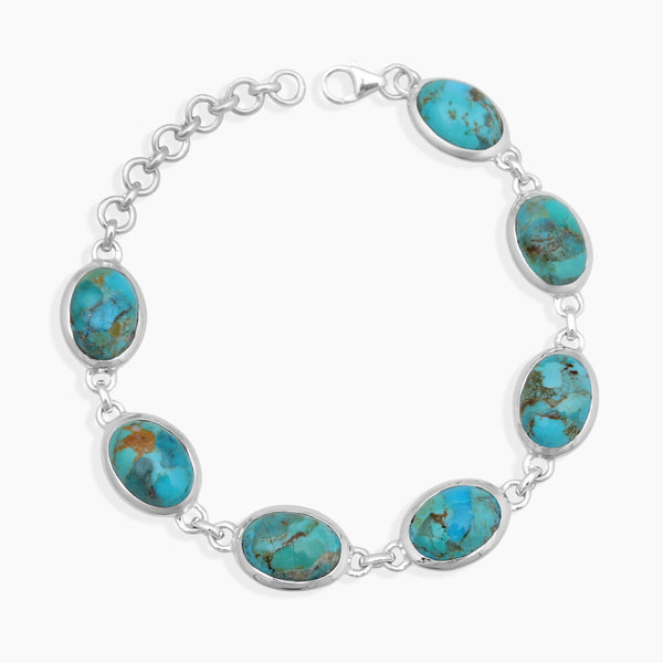 Boulder Turquoise Silver Bracelets