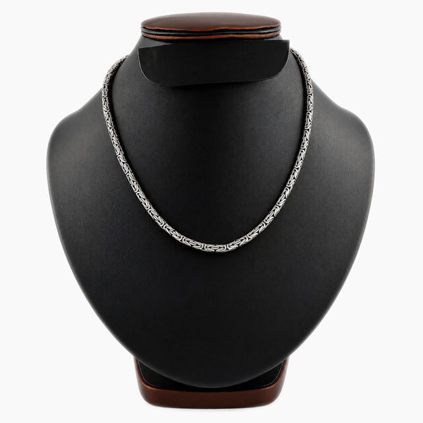 925 Silver Byzantine Chain Necklace 18