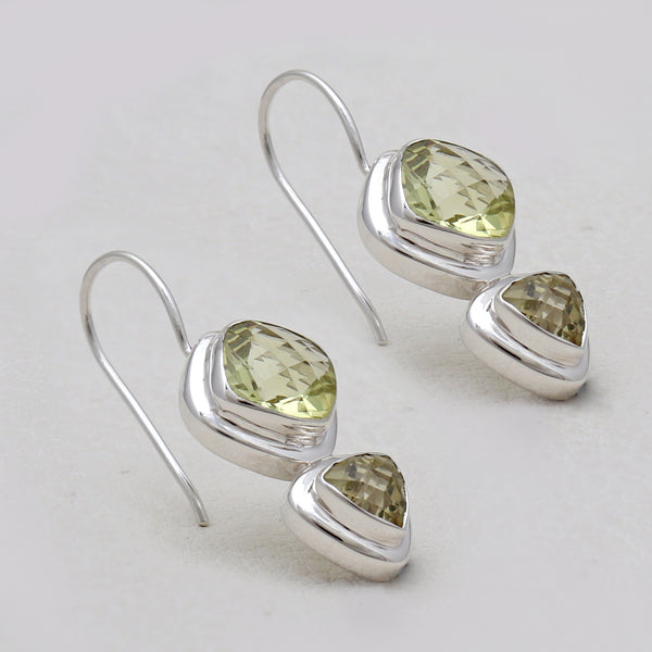 Lemon Topaz 925 Sterling Silver Earrings