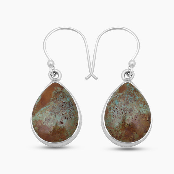 925 Sterling Silver Gaspeite Earrings