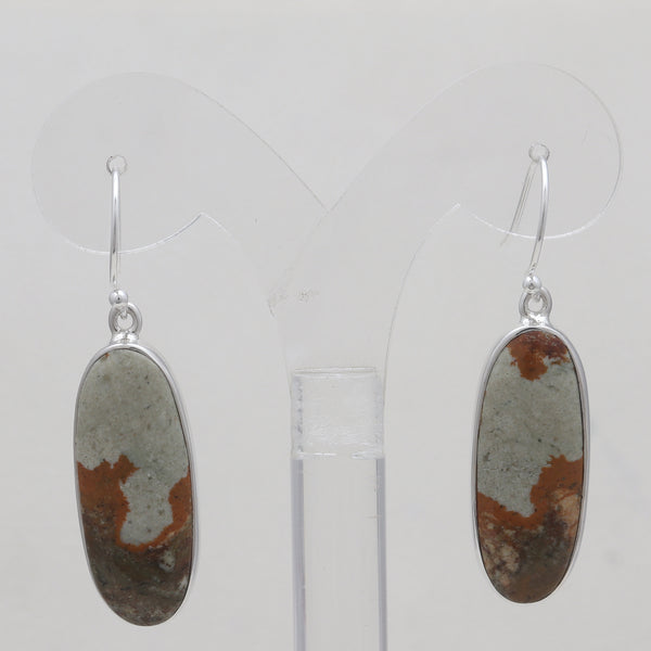 Carrasite Jasper Silver Earrings