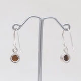 Tiger Eye Silver Earrings