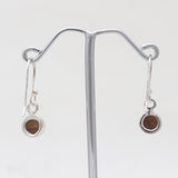 Tiger Eye Silver Earrings