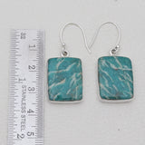 925 Sterling Silver Amazonite Earrings