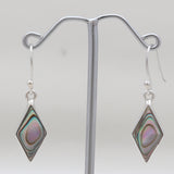 Abalone Shell Silver Earrings