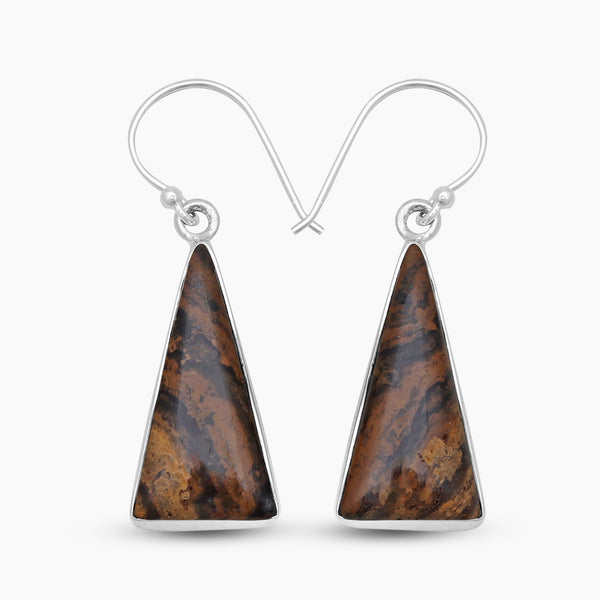 925 Sterling Silver Stromatolite Earrings