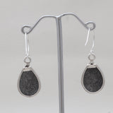 925 Sterling Silver Black Coral Earrings