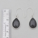 925 Sterling Silver Black Coral Earrings