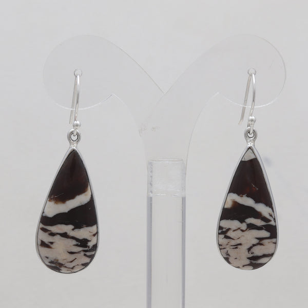 Peanut Wood Jasper Silver Earrings