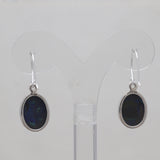 Azurite Malachite Silver Earrings