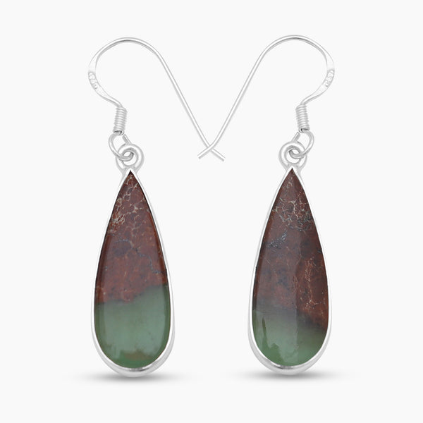 925 Silver Chrysoprase Earrings