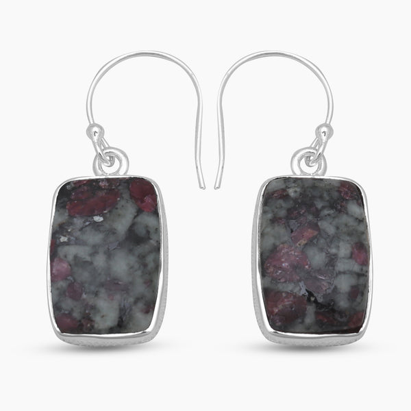 925 Sterling Silver Eudialyte Earrings