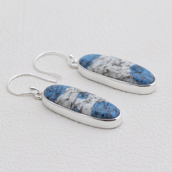 K2 Jasper Silver Earrings