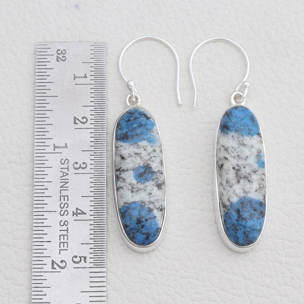 K2 Jasper Silver Earrings