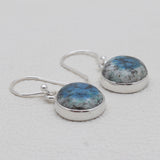 K2 Jasper Silver Earrings
