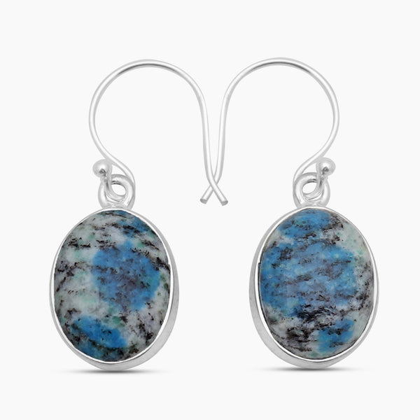 K2 Jasper Silver Earrings