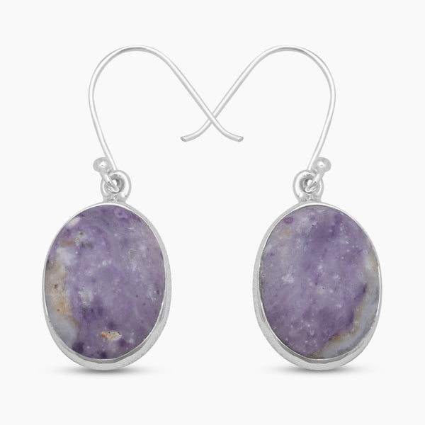 Morado Opal Silver Earrings