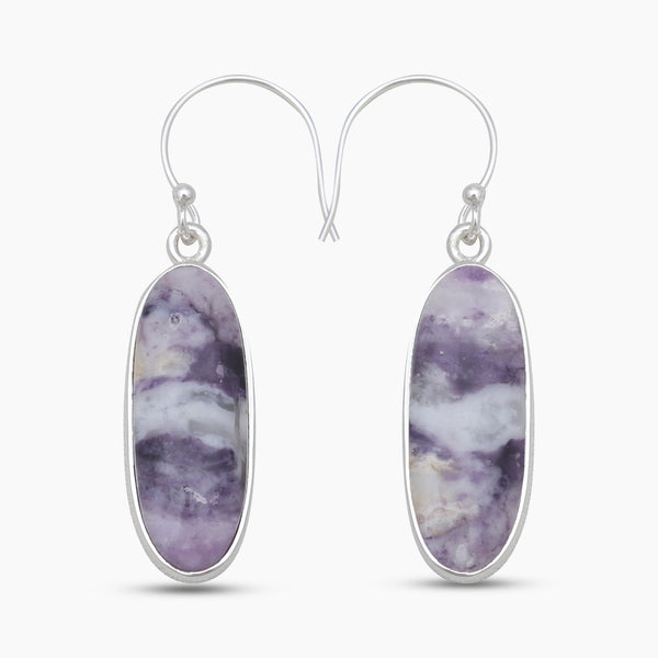925 Sterling Silver Morado Opal Earrings